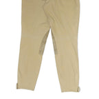RALPH LAUREN Mens Slim Beige Cotton Trousers W30 L27 Zippered Pocket Detail