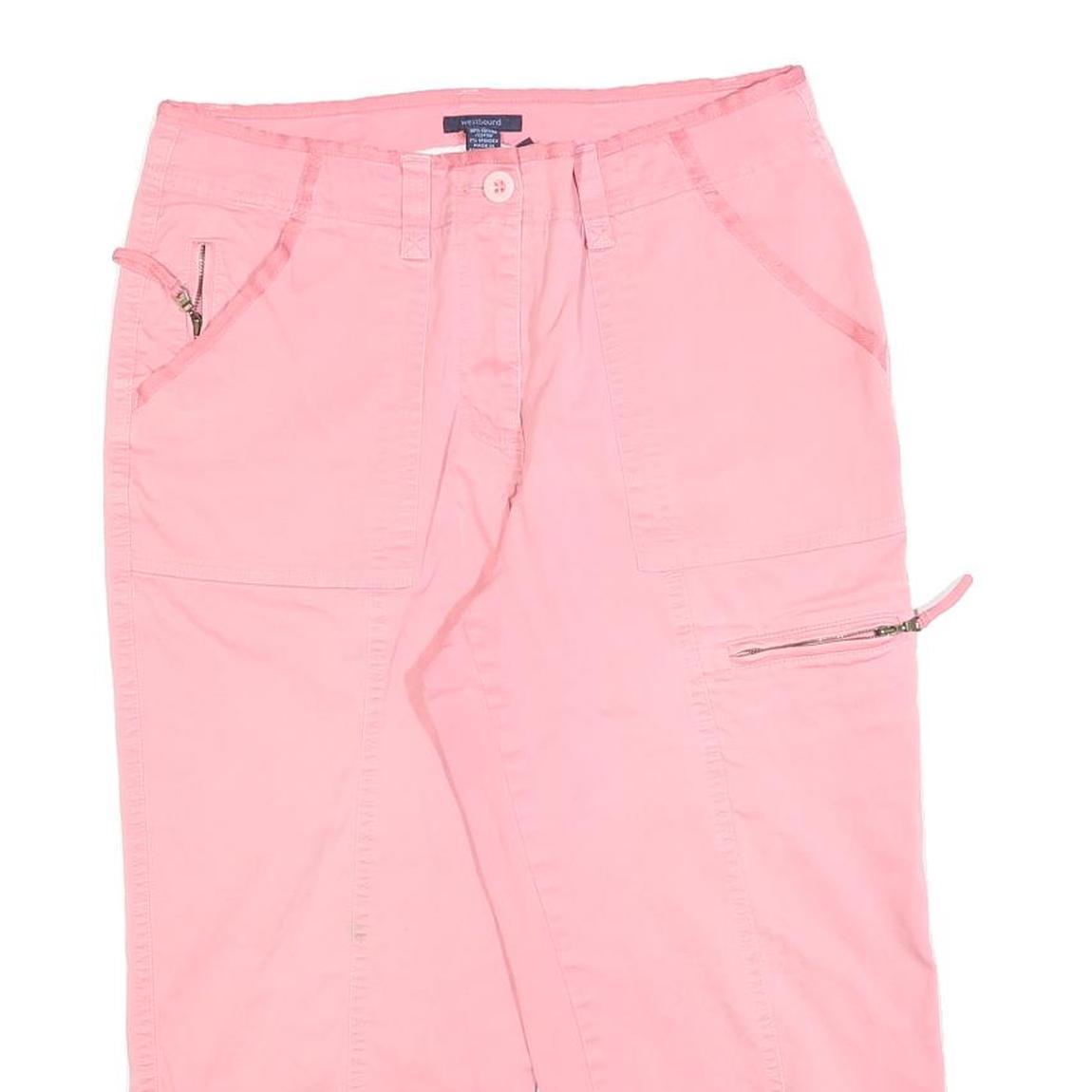WESTBOUND Womens Shorts Pink Casual Cargo M W30 Lightweight Cotton Blend