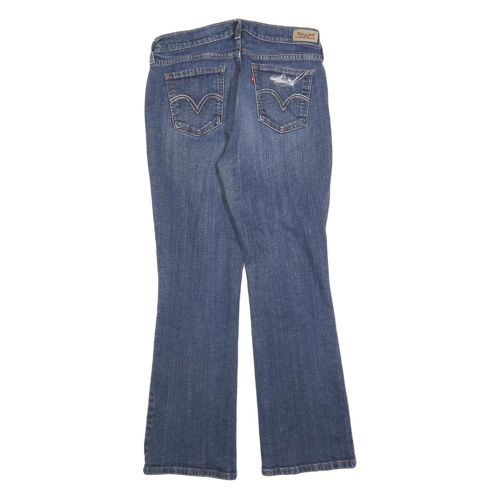 LEVI'S 515 Womens Jeans Blue Regular Bootcut Denim Medium W28 L30 Distressed