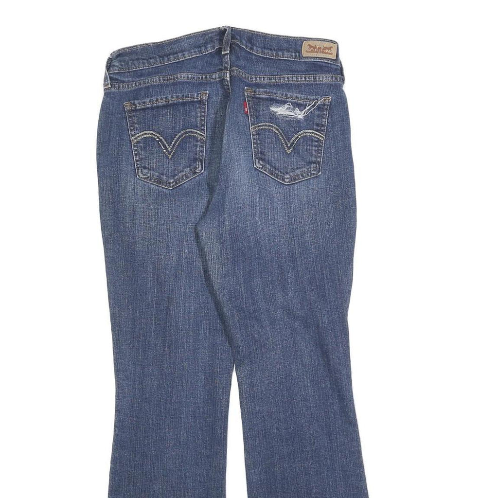 LEVI'S 515 Womens Jeans Blue Regular Bootcut Denim Medium W28 L30 Distressed