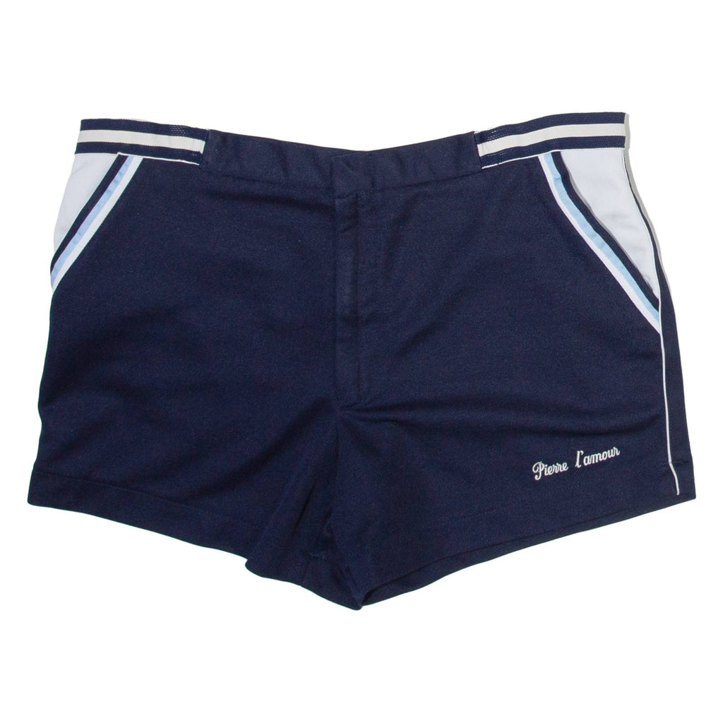 PIERRE L'AMOUR Womens Casual Shorts Blue XL W36