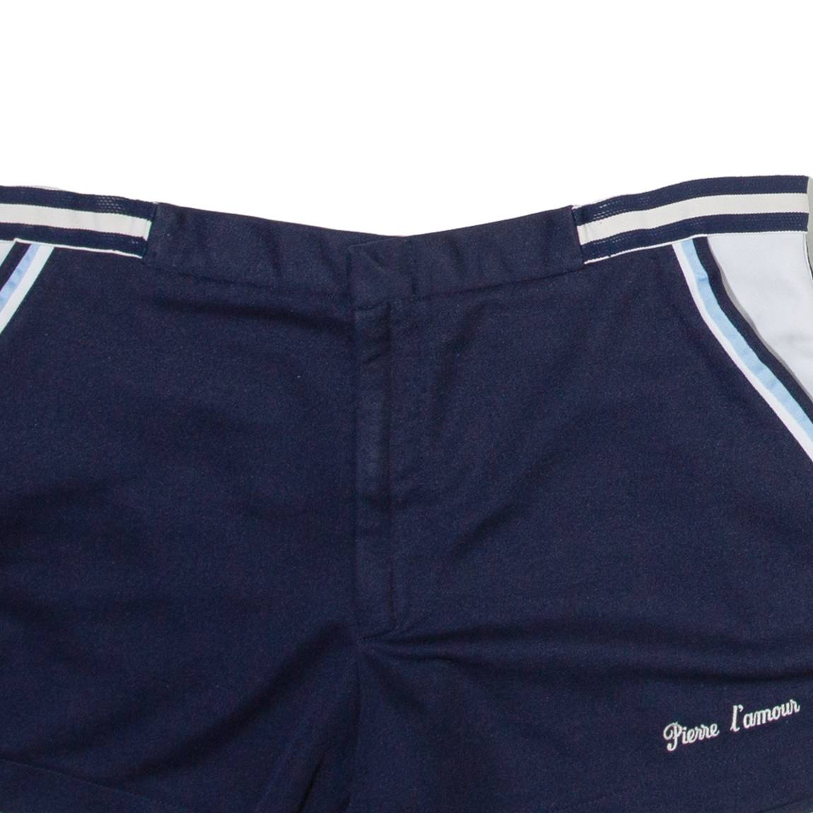 PIERRE L'AMOUR Womens Casual Shorts Blue XL W36