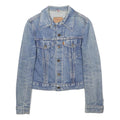 LEVI'S Womens Blue Denim Classic Jacket XS Cotton Button Plain Casual Denimwear