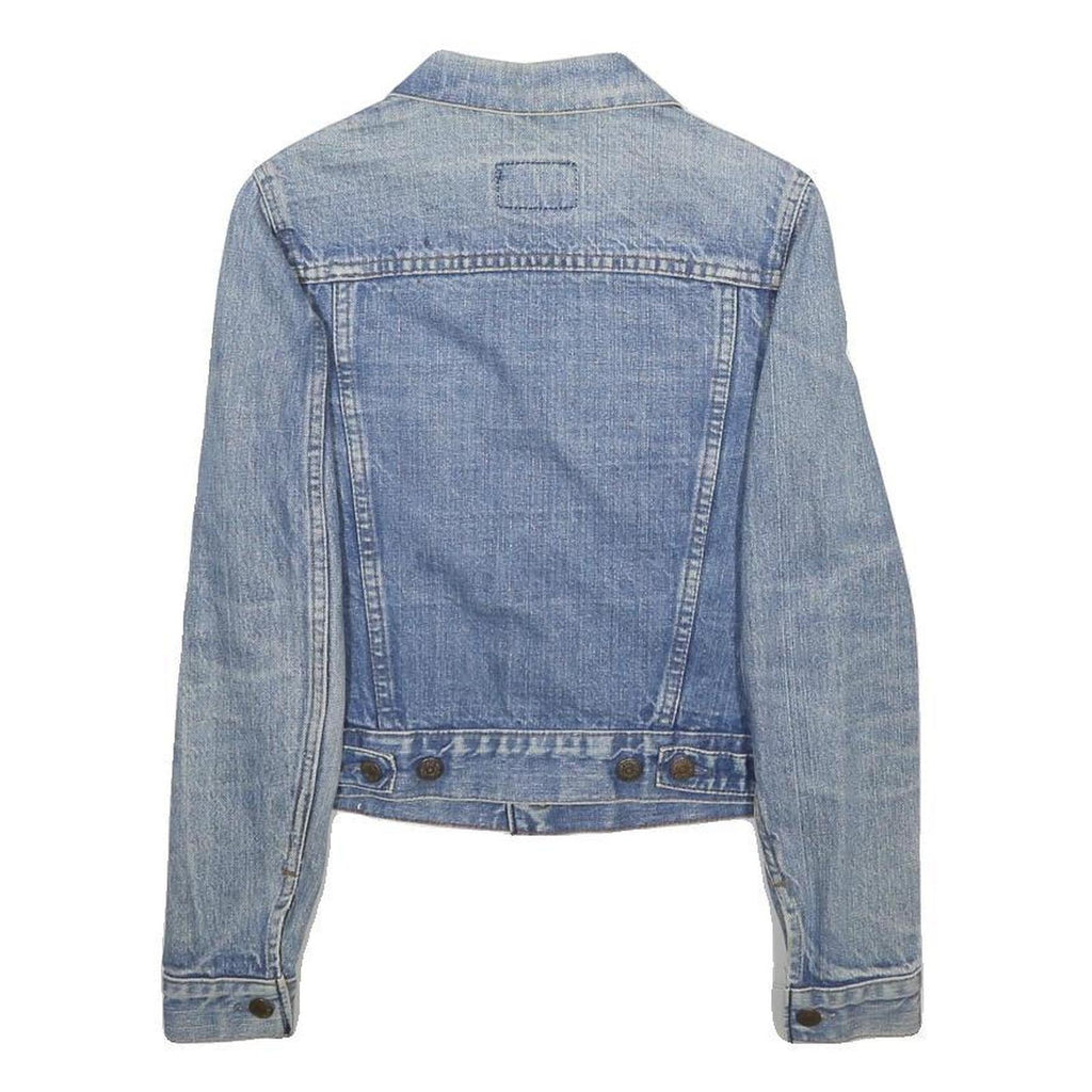 LEVI'S Womens Blue Denim Classic Jacket XS Cotton Button Plain Casual Denimwear