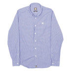 PRETTY GREEN Mens Shirt Blue Gingham Long Sleeve S