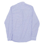 PRETTY GREEN Mens Shirt Blue Gingham Long Sleeve S