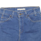 LEVI'S Womens Denim Blue Casual Shorts XS W24 Raw Hem