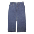 PARIS BLUES Womens Blue Denim Straight Midi Cotton Skirt L Classic Pockets