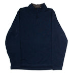 WRANGLER Mens Fleece Blue 1/4 Zip L