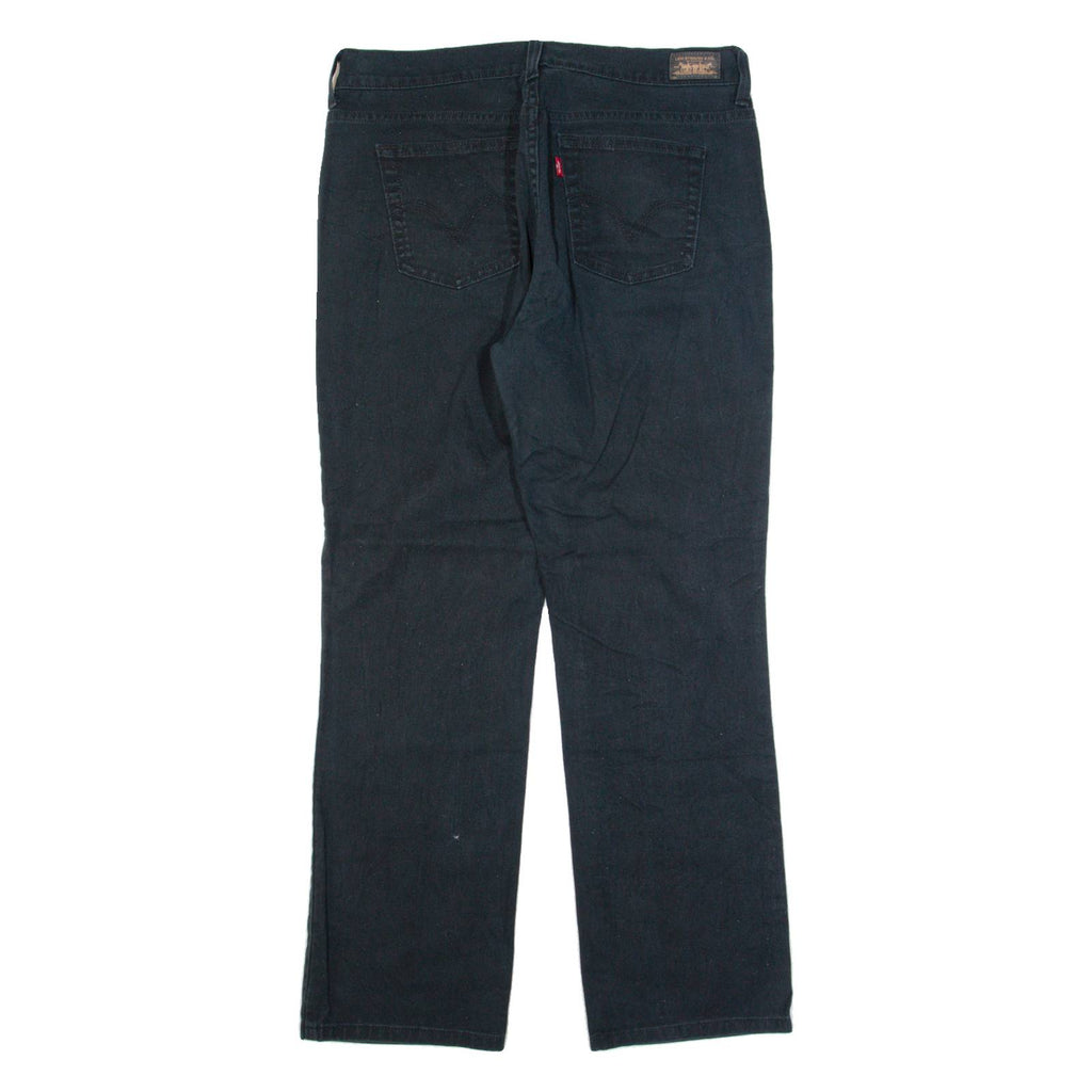 LEVI'S 505 Womens Trousers Black Regular Straight W32 L30