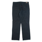 LEVI'S 505 Womens Trousers Black Regular Straight W32 L30