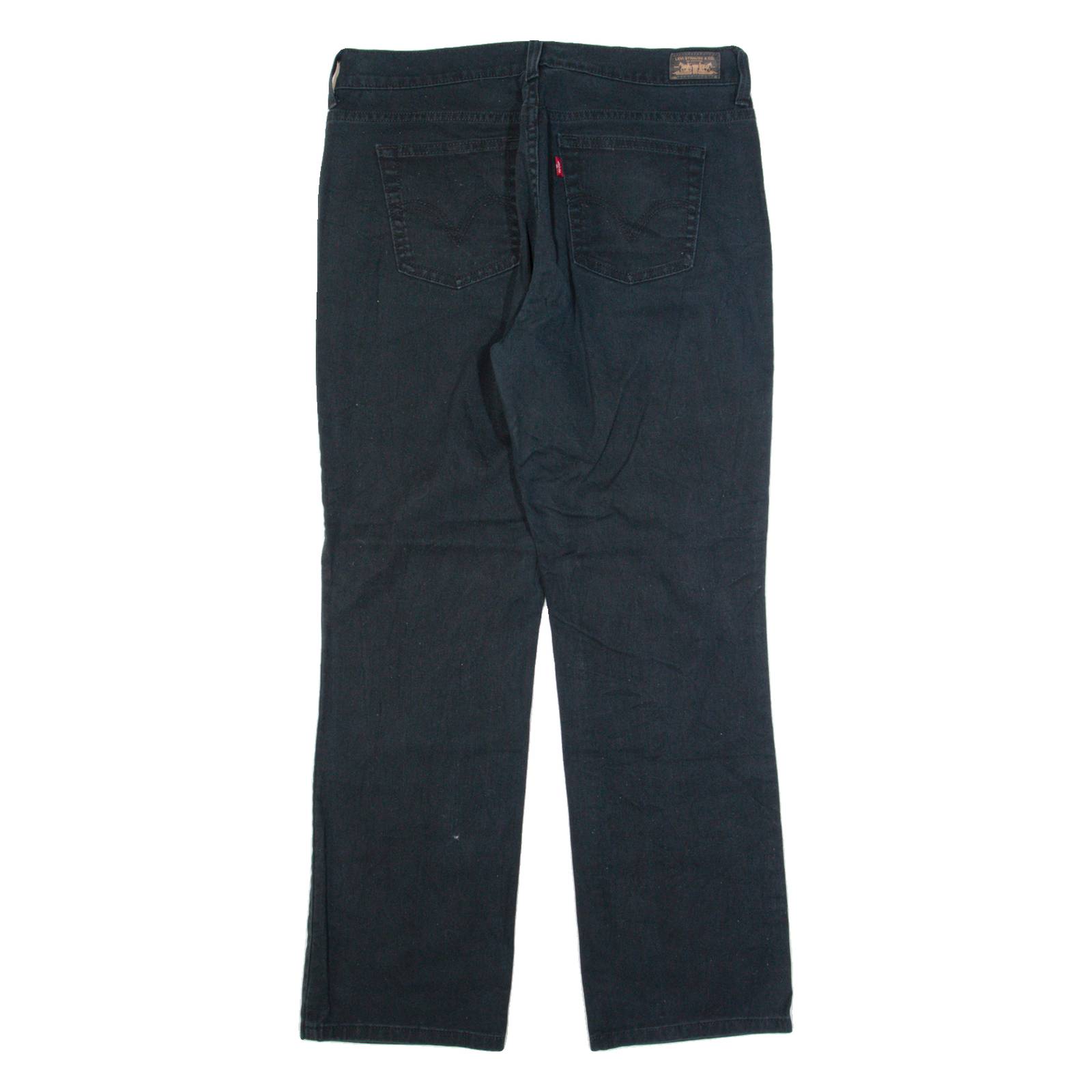 LEVI'S 505 Womens Trousers Black Regular Straight W32 L30