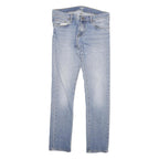 CARHARTT Mens Jeans Blue Slim Skinny Denim Light W31 L32 Zip Cotton Blend