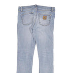CARHARTT Mens Jeans Blue Slim Skinny Denim Light W31 L32 Zip Cotton Blend