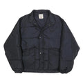 BIG STAR Mens Black Classic Jacket L Polyester Plain Zip Comfortable Warm