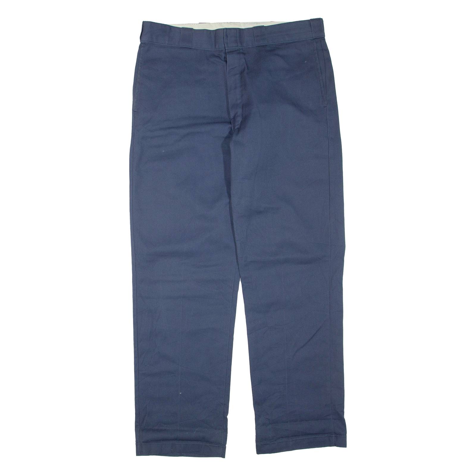 DICKIES Mens Trousers Blue Regular Straight W36 L32
