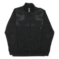 ADIDAS Mens Black Jacket M Polyester Blend Zip Plain Sportswear Activewear