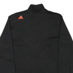 ADIDAS Mens Black Jacket M Polyester Blend Zip Plain Sportswear Activewear