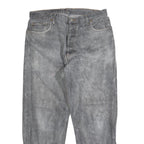 LEVI'S 501 Mens Jeans Blue Regular Straight Denim Medium W32 L28 Classic Button