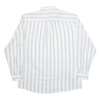 Mens Shirt White Striped Long Sleeve M