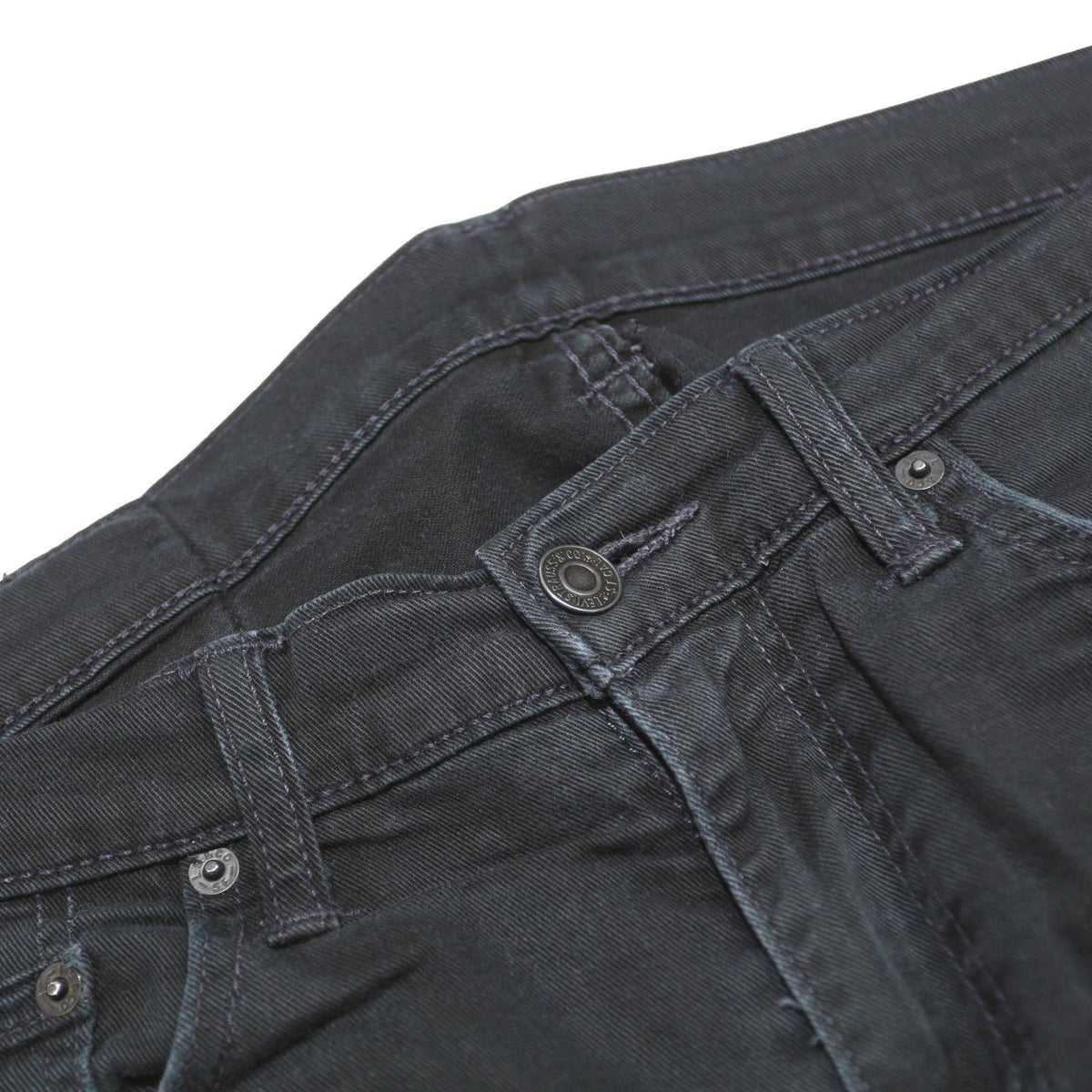LEVI'S Mens Slim Black Cotton Blend Slim Leg Trousers W34 L34 Casual Wear