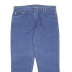 CARHARTT Mens Relaxed Blue Denim Jeans W40 L30 Classic Cotton Zip Pocketed