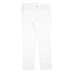 LEVI'S Womens Jeans White Slim Skinny Denim W32 L32 Cotton Blend Zip Closure