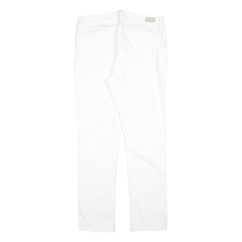 LEVI'S Womens Jeans White Slim Skinny Denim W32 L32 Cotton Blend Zip Closure