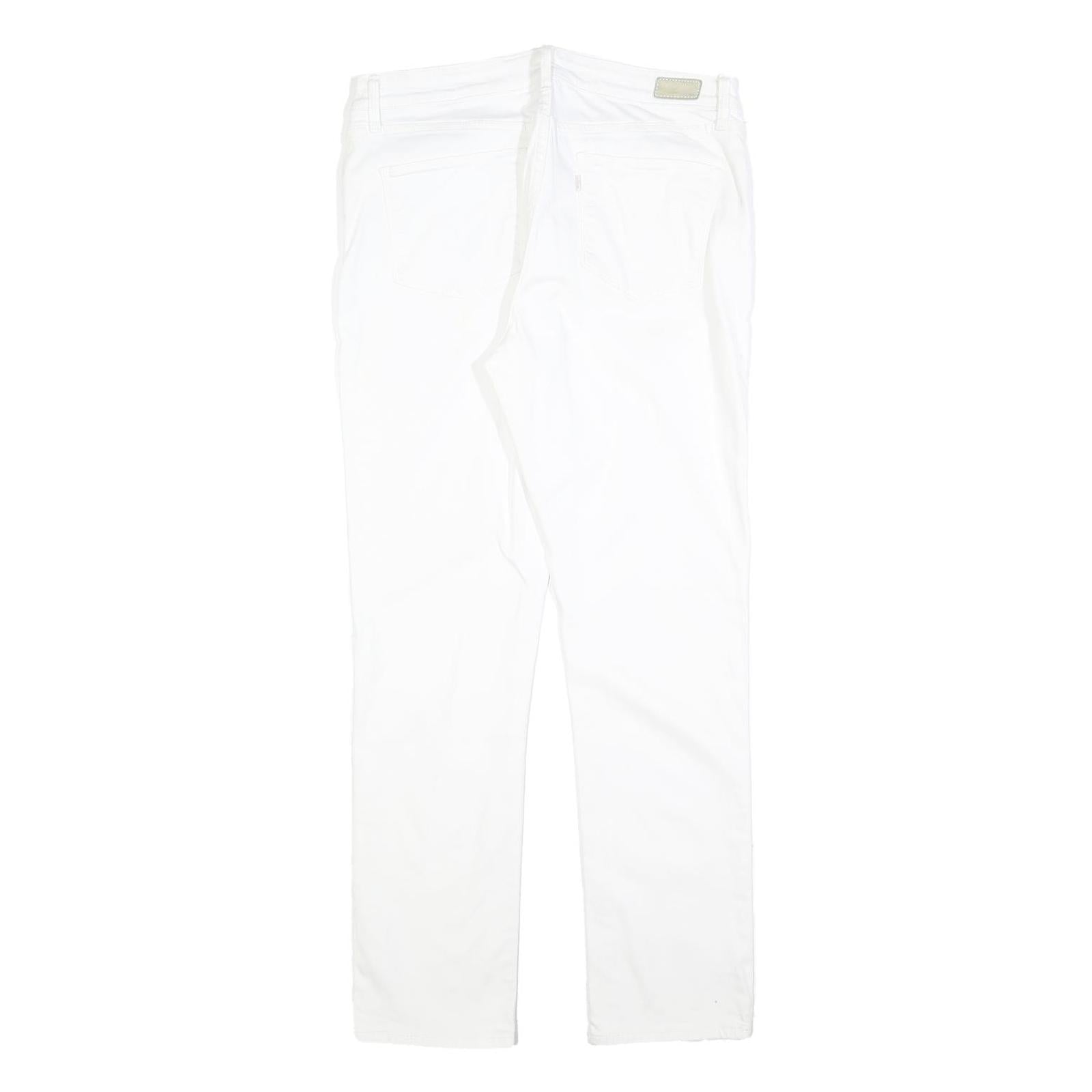 LEVI'S Womens Jeans White Slim Skinny Denim W32 L32 Cotton Blend Zip Closure