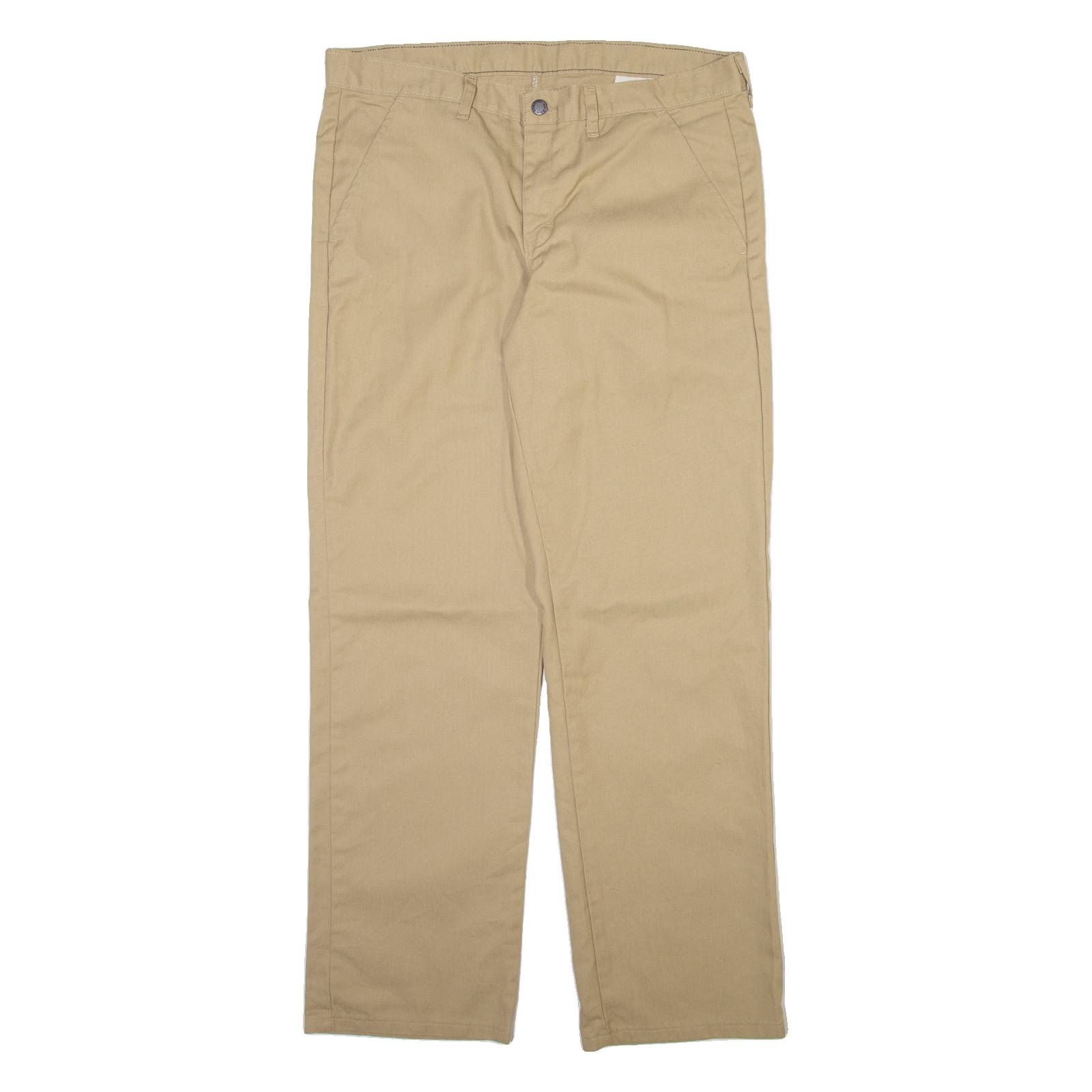 DICKIES Mens Trousers Beige Regular Straight W34 L32