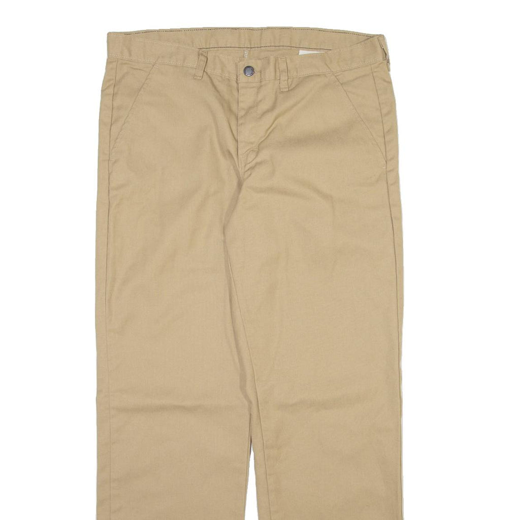 DICKIES Mens Trousers Beige Regular Straight W34 L32