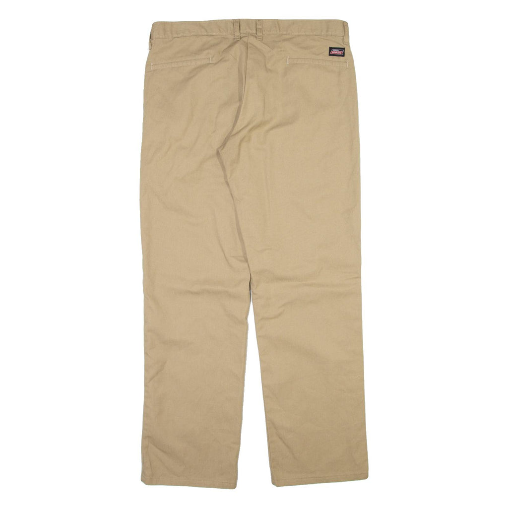 DICKIES Mens Trousers Beige Regular Straight W34 L32