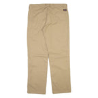 DICKIES Mens Trousers Beige Regular Straight W34 L32