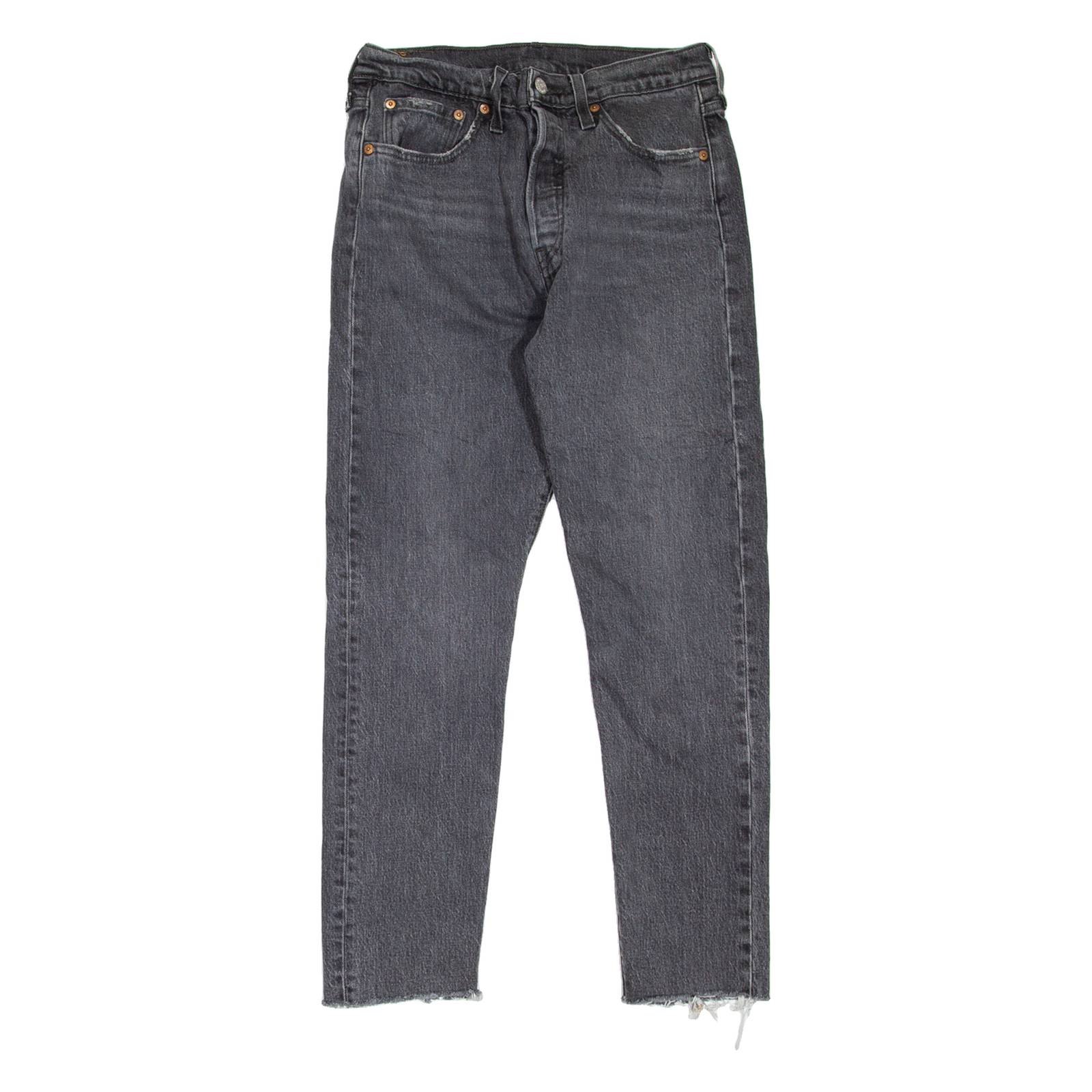 LEVI'S 501S Jeans Womens Grey Skinny Straight W28 L28