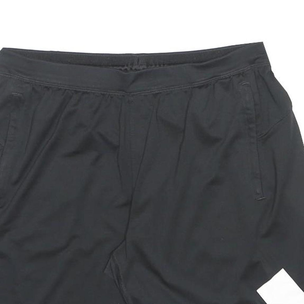 ADIDAS Mens Black Sports Shorts L W32 Polyester Comfortable Casual Wear