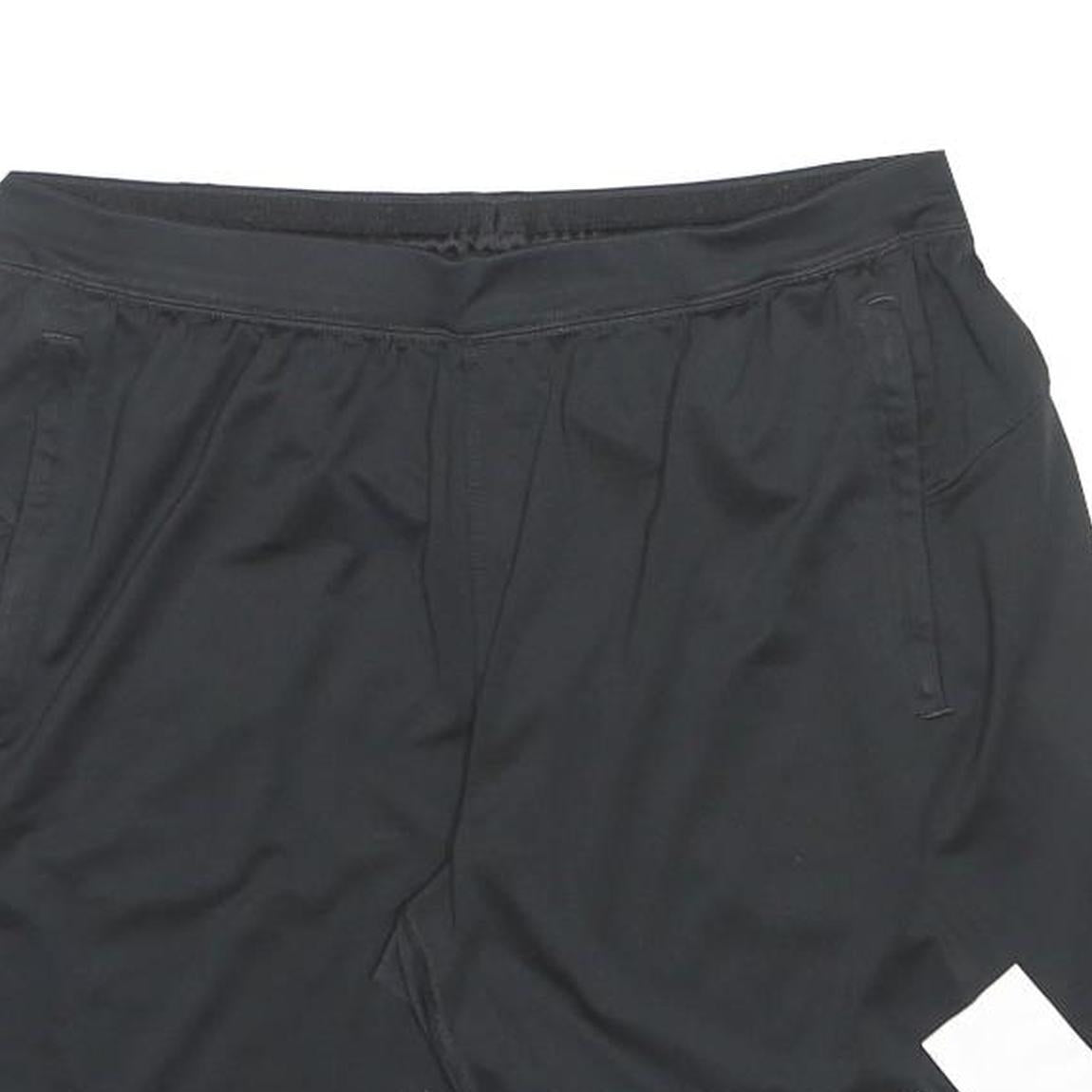 ADIDAS Mens Black Sports Shorts L W32 Polyester Comfortable Casual Wear