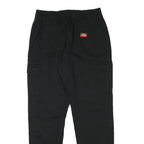 DICKIES Womens Black Relaxed Cargo Trousers W27 L30 Workwear Cotton Blend Zip
