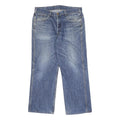 CARHARTT Mens Relaxed Blue Denim Jeans W33 L28 Button Closure Comfortable Style