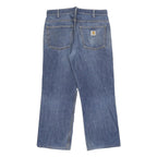 CARHARTT Mens Relaxed Blue Denim Jeans W33 L28 Button Closure Comfortable Style