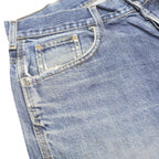 CARHARTT Mens Relaxed Blue Denim Jeans W33 L28 Button Closure Comfortable Style