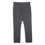 DICKIES Mens Black Regular Fit Straight Leg Trousers W32 L32 Workwear Zip