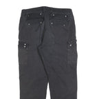 DICKIES Mens Cotton Blend Black Regular Fit Straight Leg Trousers W36 L30
