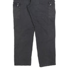 DICKIES Mens Cotton Blend Black Regular Fit Straight Leg Trousers W36 L30