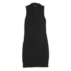 ARMANI EXCHANGE Womens Black Sleeveless Polyester Dress M V-Neck Bodycon Midi