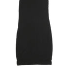 ARMANI EXCHANGE Womens Black Sleeveless Polyester Dress M V-Neck Bodycon Midi