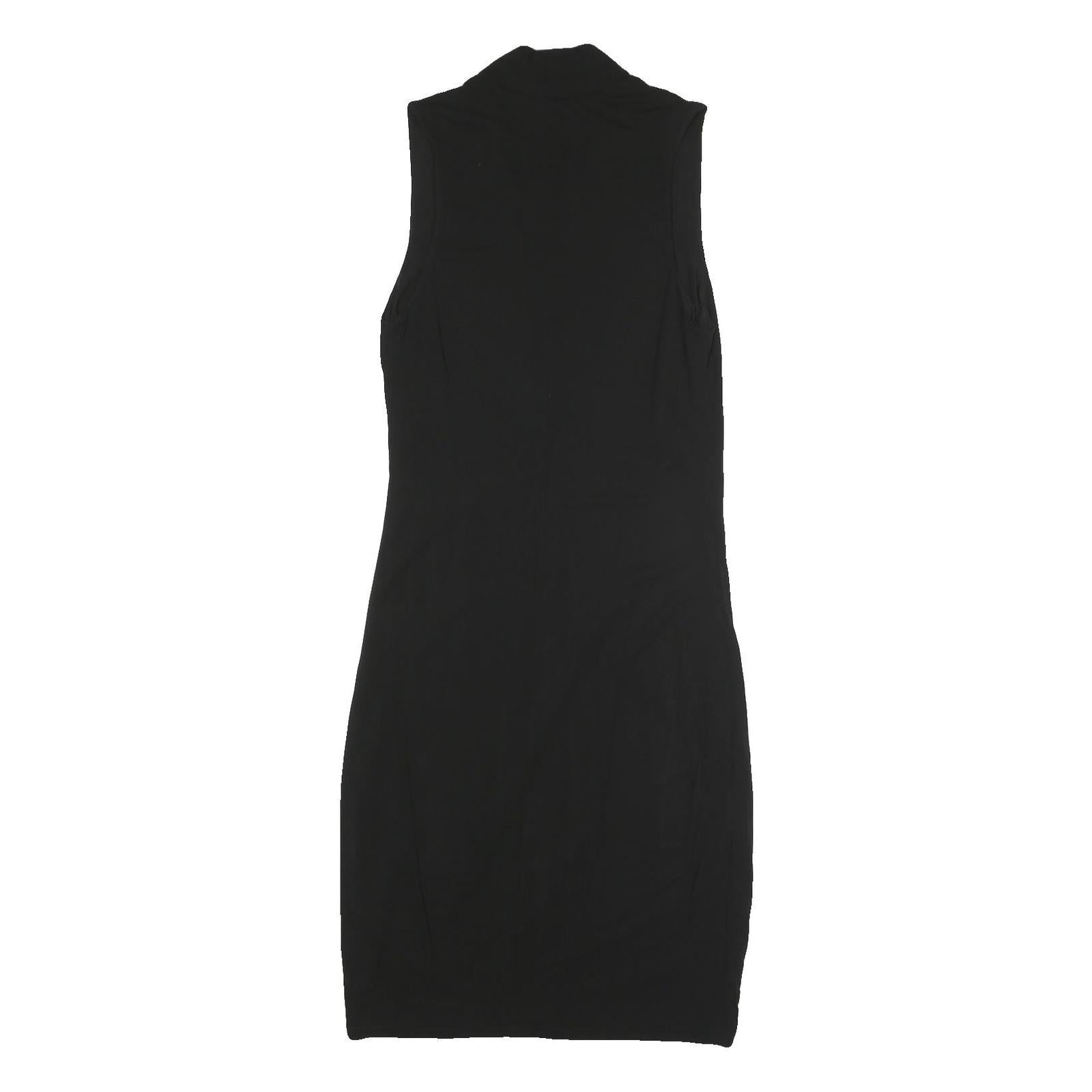 ARMANI EXCHANGE Womens Black Sleeveless Polyester Dress M V-Neck Bodycon Midi