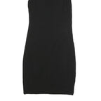 ARMANI EXCHANGE Womens Black Sleeveless Polyester Dress M V-Neck Bodycon Midi