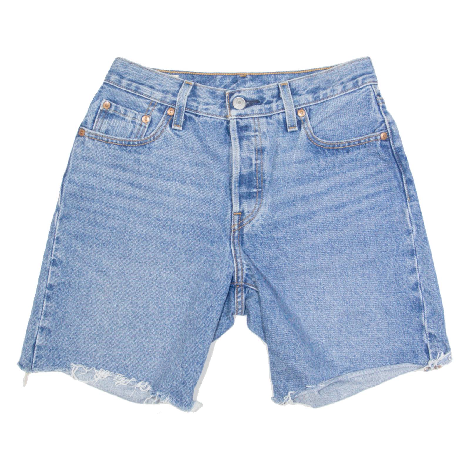 LEVI'S 501 BIG E Womens Denim Shorts Blue XS W25