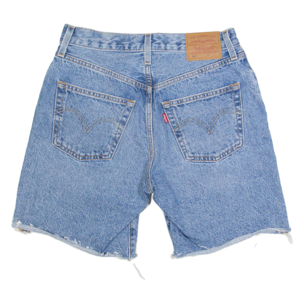 LEVI'S 501 BIG E Womens Denim Shorts Blue XS W25