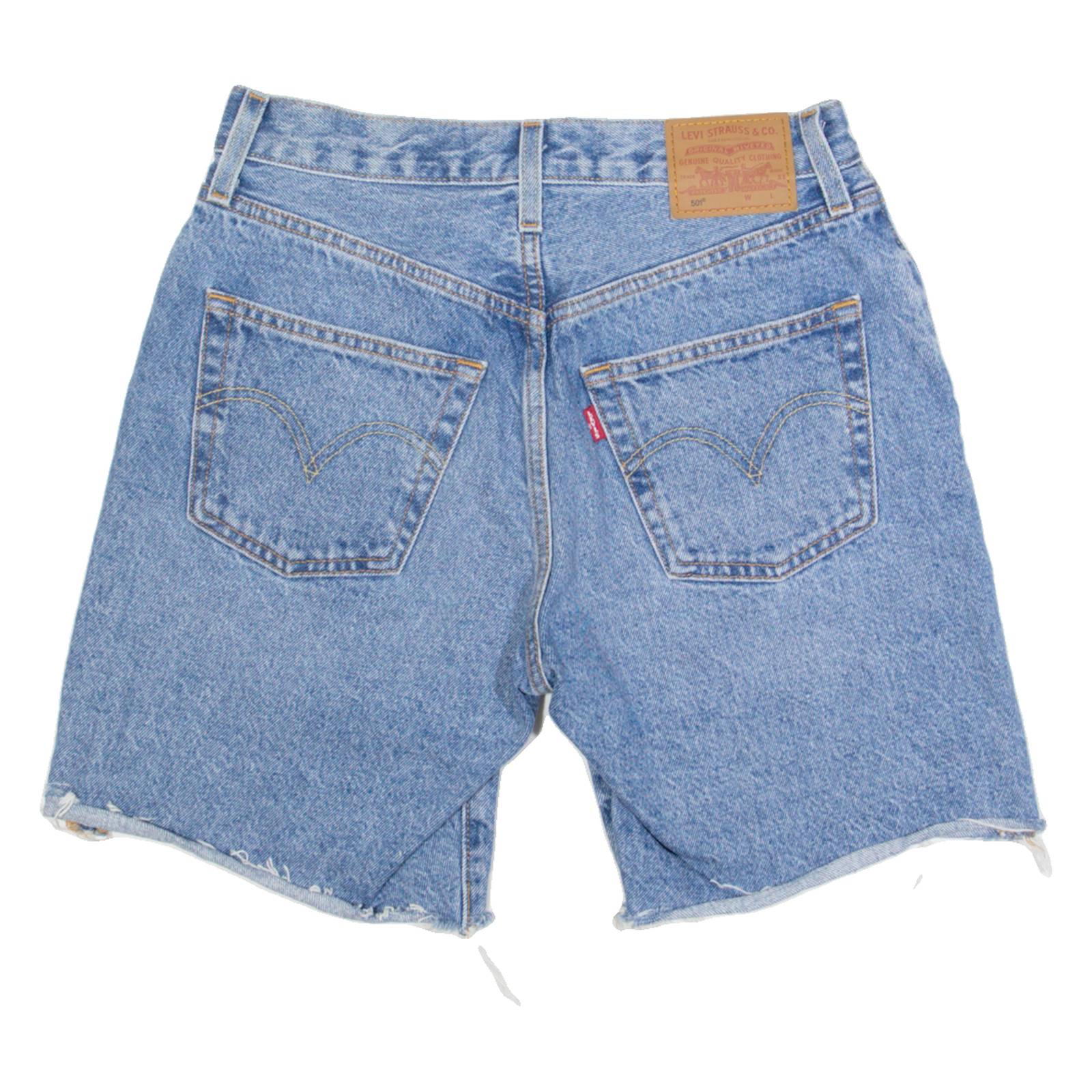 LEVI'S 501 BIG E Womens Denim Shorts Blue XS W25